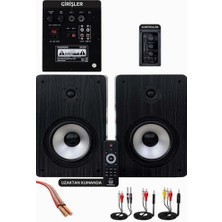 Delixa Maxword RM-500 Aktif Stüdyo Referans Monitörü 5 Inç Çift Bluetooth USB 180 Watt