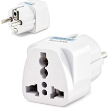 Braventa Collection Evrensel Adaptör Seyahat Fişi - Ingiliz Amerikan Dönüştürücü Priz - Universal Çevirici, Türk Tip Fiş