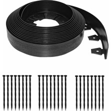 Delixa Easyflex 3220E-40C Duvar Kenarı Kazıklı, 6,4 cm Yükseklik, Düz Üst Yüzey, Plastik, Ahşap Damarı, 10