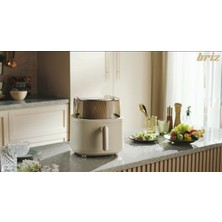 Delixa Briz BR660 Fritöz Otomatik Karıştırıcı Zaman Ayarı Xl 6 Litre Airfryer