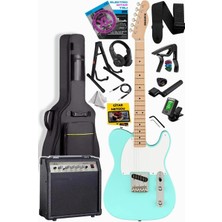 Delixa TLX-50GR-30AMP Tele Kasa Maple Klavye 2 Single-Coil 30W Amfili Elektro Gitar