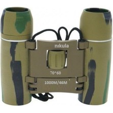 Nikula 70X60 Cepte Taşımalı Kauçuk Kaplamalı Mini Dürbün Kamuflaj