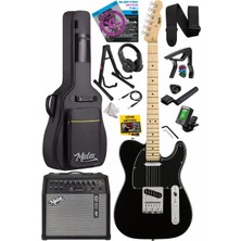 Delixa TLX-50BK-50AMP Tele Kasa Maple Klavye 2 Single-Coil 50W Amfili Elektro Gitar