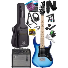 Braventa Collection Maxword DE-150BL-50AMP Maple Klavye Hh Yüksek Kaliteli 50W Amfili Elektro Gitar Seti