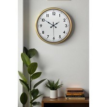 Nacario Mey Ithalat® 52 cm Eskitme Metal Dekoratif Duvar Saati