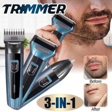 Shopwave 3 In 1 Saç Sakal Kesme Ense Burun Tıraş Makinesi Seti (5047)