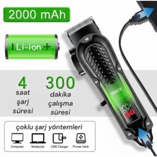 Özgürce Şarjlı Saç ve Sakal Kesme Makinesi, Dijital Göstergeli, Uzun Pil Ömrü