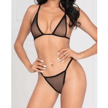 Giyim Fantezi Seksi File Sütyen Külot Takımı Fantezi Iç Çamaşırı Beruflic