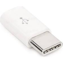 Nusrat Bilişim Dark DK-AC-U31XMICROW Usb3.1 Typec Erkek - Micro Usb2.0 Dişi Dönüştürücü Beyaz