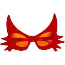 Nacario Mey Ithalat® Kırmızı Renk Bıyık Tasarımlı Kedi Gözlüğü 19X11 cm