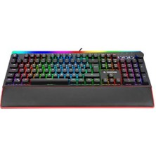 Nusrat Bilişim Rampage KB-R97 X-Tracer Siyah  Rgb Aydınlatmalı Red Switchgaming Oyuncu Mekanik Klavye
