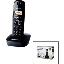 Shopwave Panasonic KX-TG1611 Siyah - Oval Kablosuz Dijital Telsiz Telefon (5047)