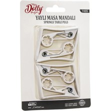 Shopwave 4 Parça Plastik - Yaylı Masa Örtüsü Mandalı Kıskacı (5047)