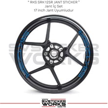 Rks SRK125R Sticker Jant Içi Yazı 8'li Set Sticker Etiket