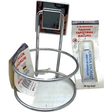 Shopwave Yapışkanlı Krom Fönlük Maşalık Fayansa Yapıştırma Macunlu (5047)