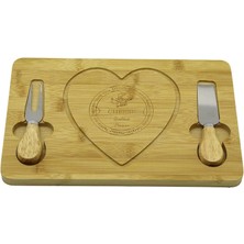 Shopwave Kalpli Bıçak Sağ-Solahşap Bambu Kahvaltı Peynir Sunum Pano2 Bıçak=ahşap SAP19X29CM-1.5CM (5047)