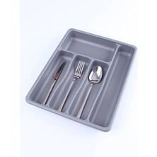 Shopwave Gri - 5 Bölmeli Çekmece Içi Kaşıklık 36X29X5CM (5047)