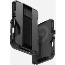 Aulumu Çok Amaçlı Manyetik Metal Cüzdan Karbon Fiber MagSafe Kartlık - Çok Amaçlı EDC Kiti - G03