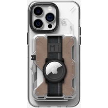 Aulumu G03 Çok Amaçlı Manyetik Metal Deri Cüzdan MagSafe Özellikli Genuine Leather Kartlık