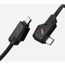 Aulumu 1.2M Ekstra Güçlü Alüminyum 240W Yüksek Hızlı Kablo Şarj ve Veri USB-C Kablosu - M07