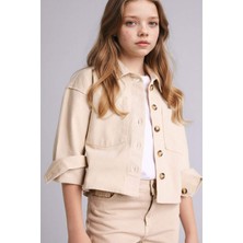 DeFacto Gabardin Gömlek Kız Çocuk G6821A826SP