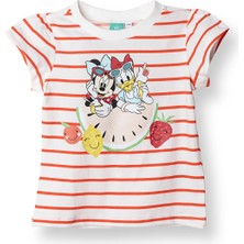 Disney Disney, Kız, Lisans Tshirt, Minnie Mouse, Bisiklet Yaka, Kısa Kol