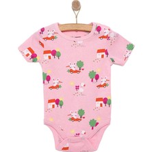 Hellobaby Hellobaby, Kız, Kısa Kol Body, Bisiklet Yaka
