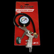 Shopwave Saatli Hava Ölçme Lastik Şişirme Tabancası 12 Bar Basınçlı - 1/4 Rekor (5047)