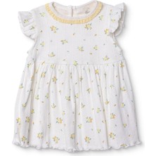 Bebetto Bebetto, Kız, Elbise, Çiçek Baskılı, Çıtçıtlı, Bloom, Fırfırlı Yaka, Kısa Kol