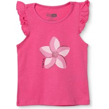 Hellobaby Hellobaby, Kız, Atlet Tshirt, Çiçek Baskılı, Bisiklet Yaka, Atlet