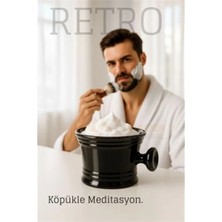 Özgürce Retro Tıraş Tası Siyah, Şık ve Kullanışlı Tıraş Aksesuarı