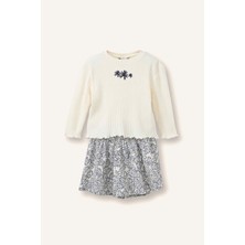 DeFacto Floral Fitilli Kaşkorse 2'li Takım Kız Bebek G8183A526SM