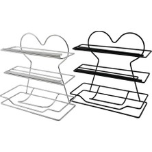 Shopwave Siyah - Krom Kalpli Folyoluk ve Streçlik Metal (5047)