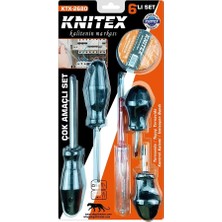 Shopwave 6pcs  Tornavida - Çok Amaçlı Set  Tornavida - Topaç Tornavida - Kontrol Kalem - Elektrik Bant (5047)