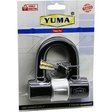 Shopwave Çok Amaçlı   Çelik - U Bar - Kelepçe Disk  Anahtarlı Asma Kilit (5047)