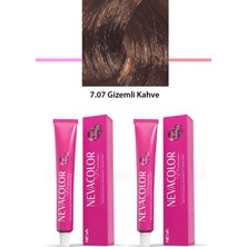 Esranın Dünyası 2 Li Set Premium 7.07 Gizemliii Kahve  Kalıcı Krem Saç Boyası 2 x 50 G Tüp (997) RSEAS34-ESRDNS