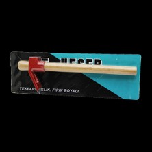 Shopwave Vakumlu Kırmızı Keser Ahşap Saplı (5047)