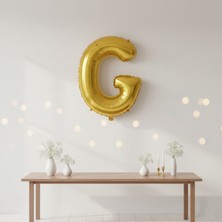 Runaway 40 Inç Altın G Harf Balon Dekor ve Vitrin
