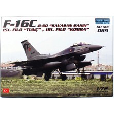 F-16C B-50 Uçak Maketi, 1/72 HT069