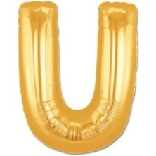 Shopwave U Harf Folyo Balon Altın Renk  40 Inç (5047)