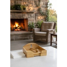 Bambu Ahşap Peçetelik - Ağırlıklı Rüzgar Geçirmez Peçete Tutucu - Modern Gereçleri