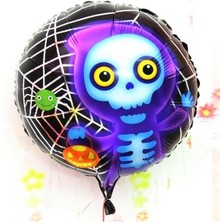 Shopwave Halloween Iskelet Hayalet Folyo Balon 18 Inç (5047)