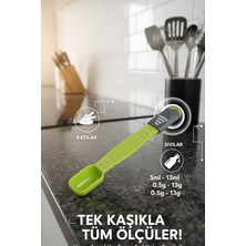 Ayarlanabilir Ölçü Kaşığı - 5ML-13ML Çok Amaçlı Hassas Ölçeği - Sıvı ve Katı Gıda Uyumlu