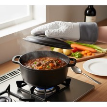 Isıya Dayanıklı Kaymaz Silikon Fırın Eldiveni - ve Izgara Için Koruyucu Isı Geçirmez Eldiven