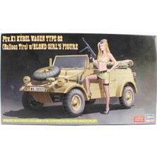 1/24 Pkw.k1 Kübelwagen Type 82 (Balloon Tire) w/blonde Girl's Figure Maketi, Hasegawa SP473 52273