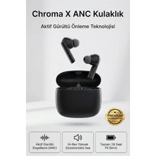 4Berry Chroma x Kablosuz Bluetooth Kulaklık – Yüksek Performans, Akıllı Tasarım Siyah