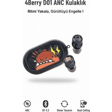4Berry Bluetooth 5. 2 Kablosuz Kulaklık – Akıllı Dokunmatik, Şarj Kutulu, Yüksek Ses Kalitesi