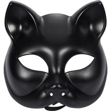 Shopwave Siyah Renk Lüks Kedi Maskesi 12X13 cm (5047)