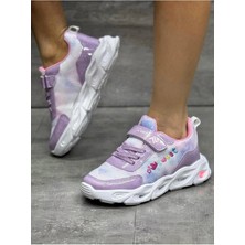 Adımist Çocuk Unisex Rahat Ortopedik Taban Işıklı Snakers Spor Ayakkabı (LENTO IŞIKLI)