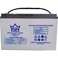 Or-Tec 12V 100A Jel Akü